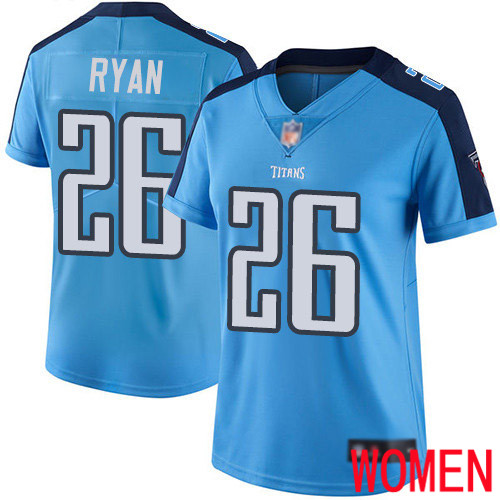 Tennessee Titans Limited Light Blue Women Logan Ryan Jersey NFL Football #26 Rush Vapor Untouchable->youth nfl jersey->Youth Jersey